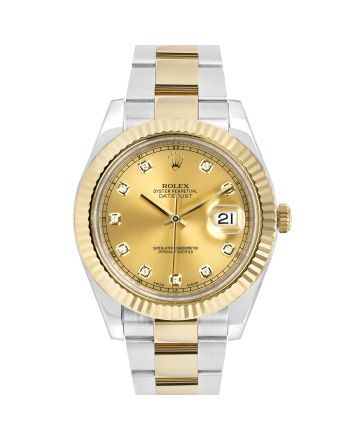 Rolex Datejust 116333 Champagne Diamond Dial